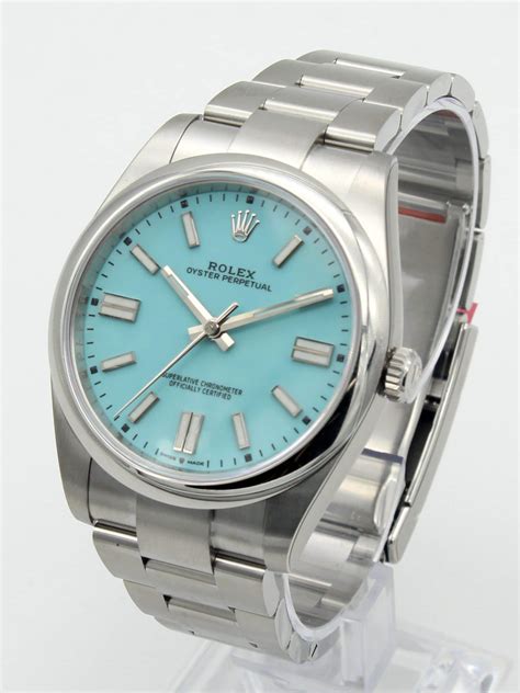 ladies stainless steel rolex blue face|rolex tiffany blue face.